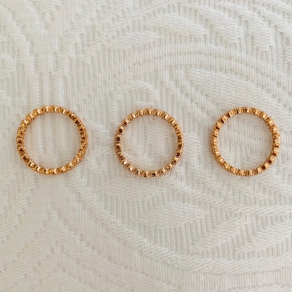 Stackable Gold Rings - Picture 2 of 3